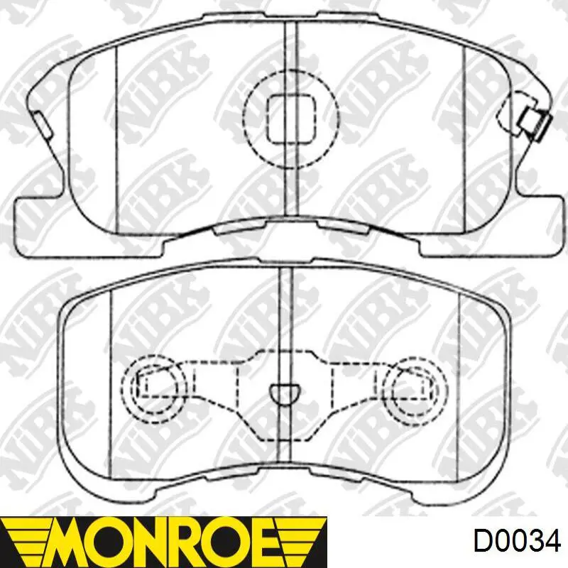 D0034 Monroe Амортизатор передней подвески правый