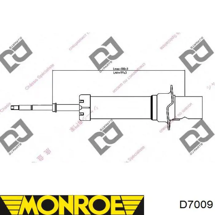 Стойка амортизатора передняя Ssang Yong 4431008310 цена, от 41.88 USD