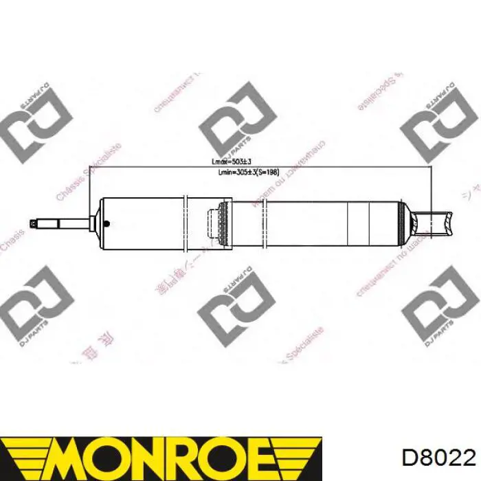 Амортизатор передний RS317133 Raiso