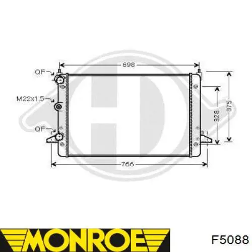 Стойка амортизатора задняя Monroe F5088 цена, от 77.22 USD