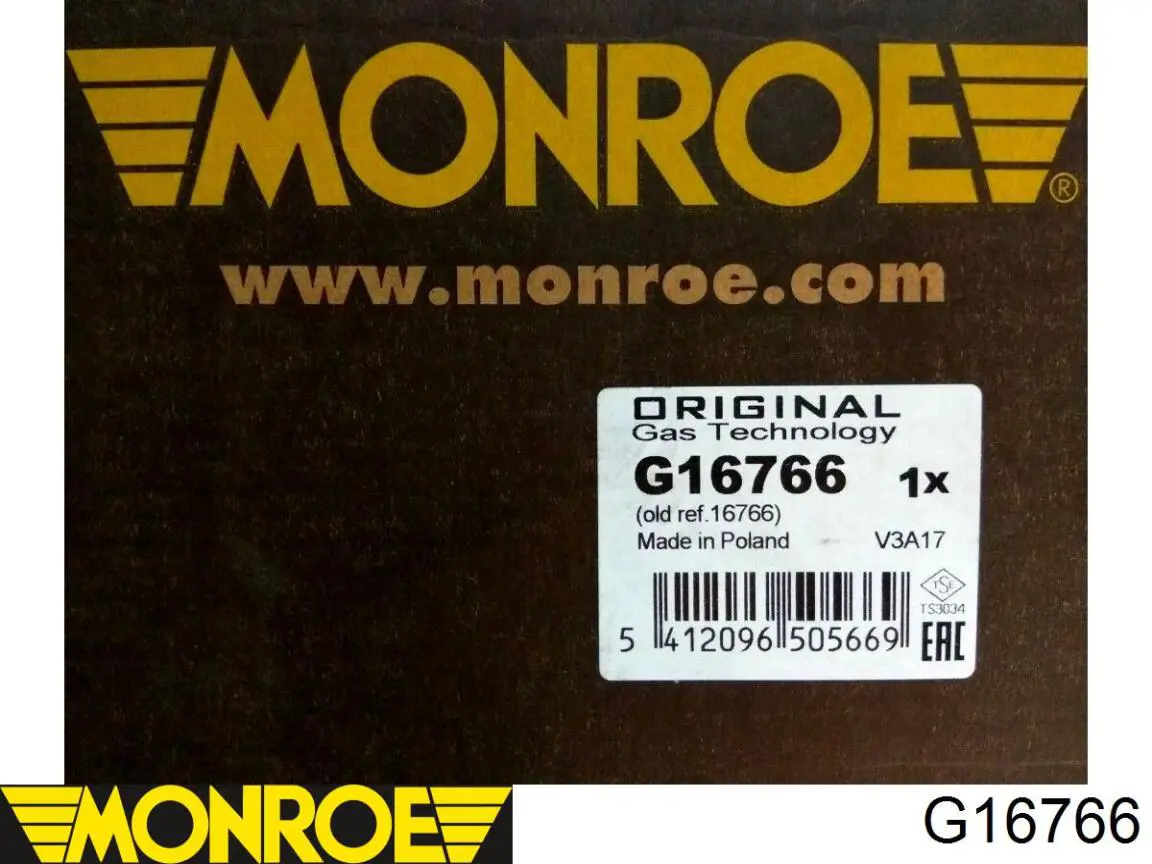 Амортизатор передний правый G16766 Monroe