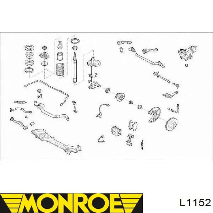 Тяга рулевая в сборе Monroe L1152 цена, от 28.47 USD