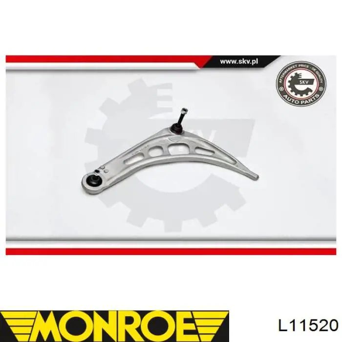 Левый рычаг передней нижней подвески Monroe L11520 цена, от 76.52 USD