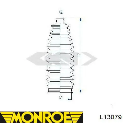 Купить L13079 Monroe Чехол рулевого механизма