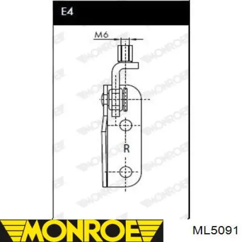 Амортизатор багажника ML5091 Monroe