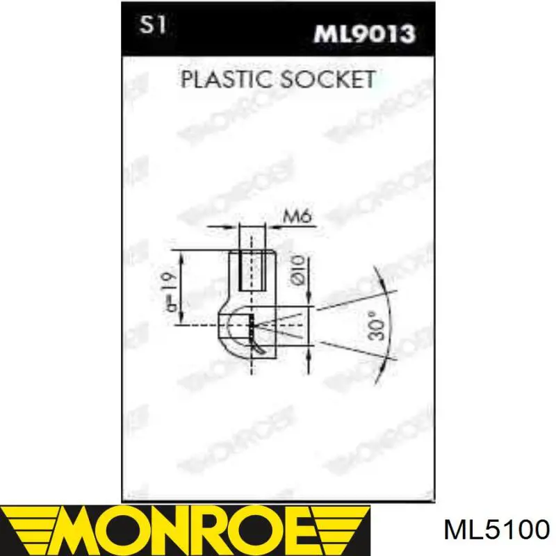 Газовый упор багажника Monroe ML5100