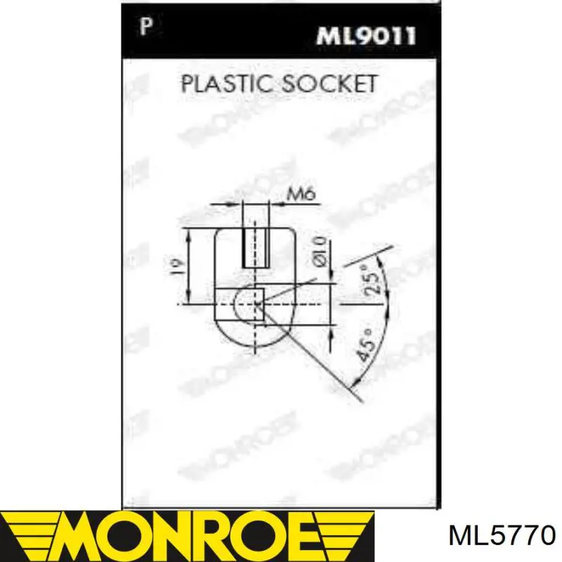 Amortiguador maletero ML5770 Monroe