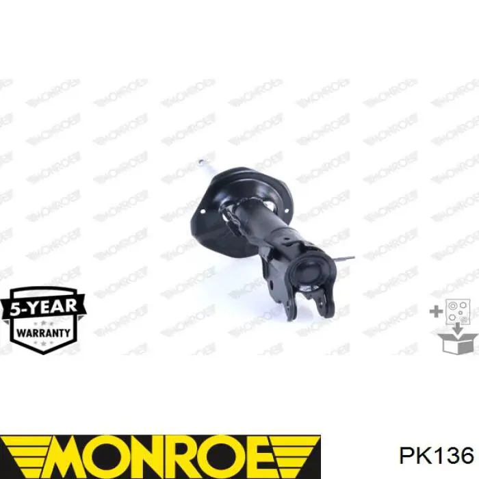 Буфер (отбойник) амортизатора переднего + пыльник PK136 Monroe