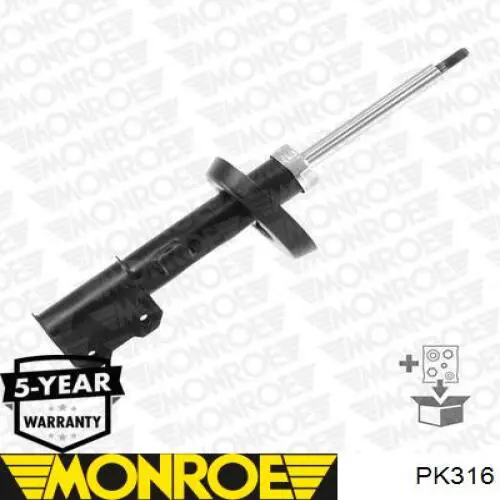PK316 Monroe Буфер (отбойник) амортизатора переднего + пыльник