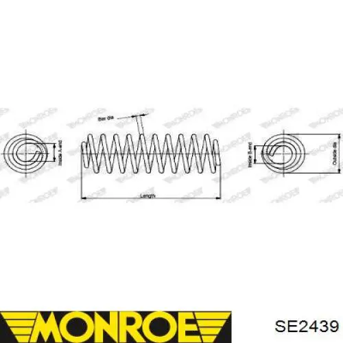 SE2439 Monroe пружина задняя