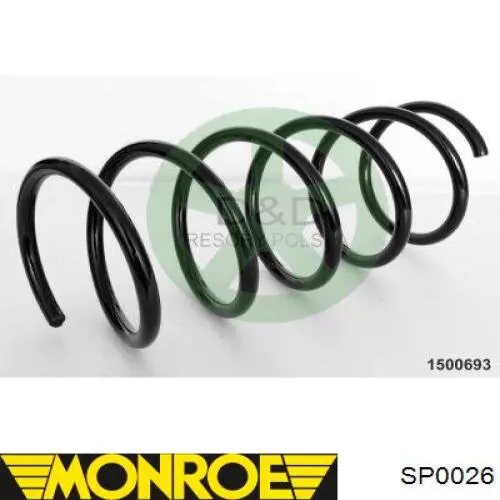 Купить SP0026 Monroe Винтовая пружина подвеска