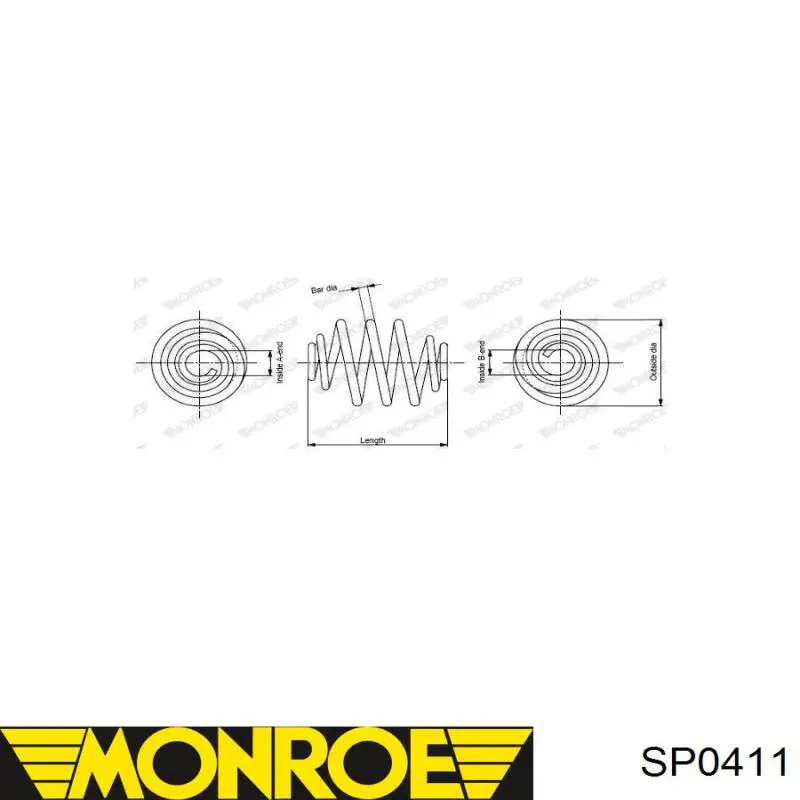 Задняя пружина SP0411 Monroe