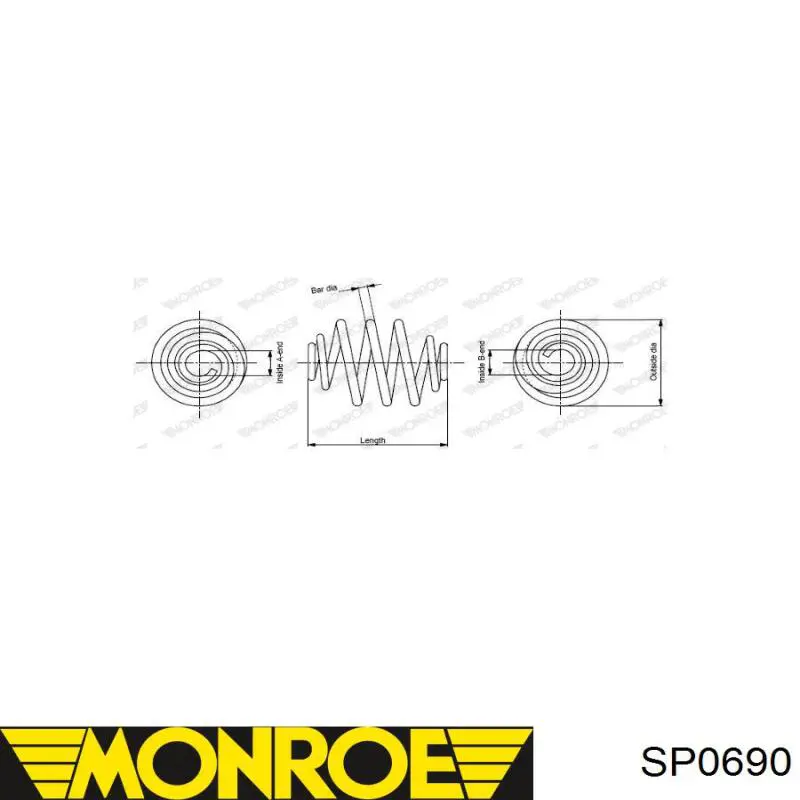 Задняя пружина SP0690 Monroe