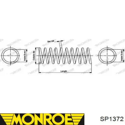 Задняя пружина SP1372 Monroe