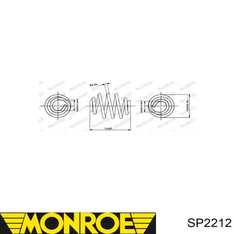 Задняя пружина SP2212 Monroe