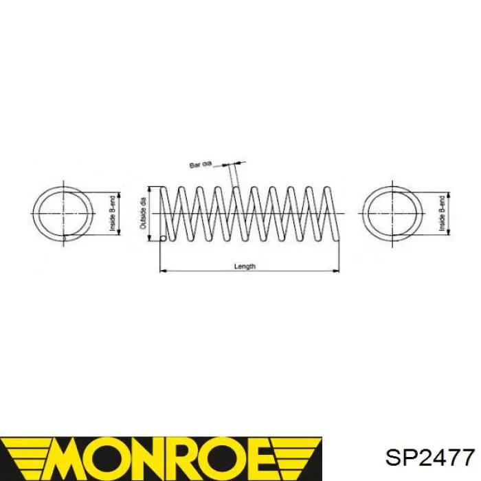 Задняя пружина SP2477 Monroe