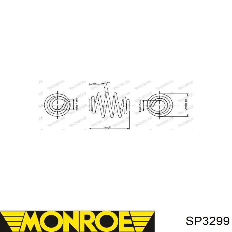 Задняя пружина SP3299 Monroe