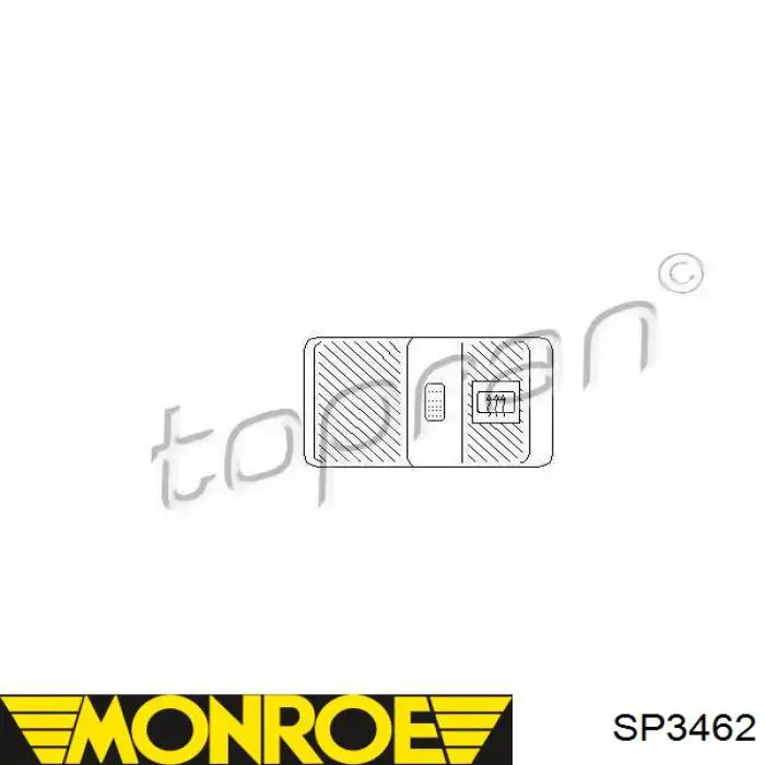 SP3462 Monroe Пружина передней подвески