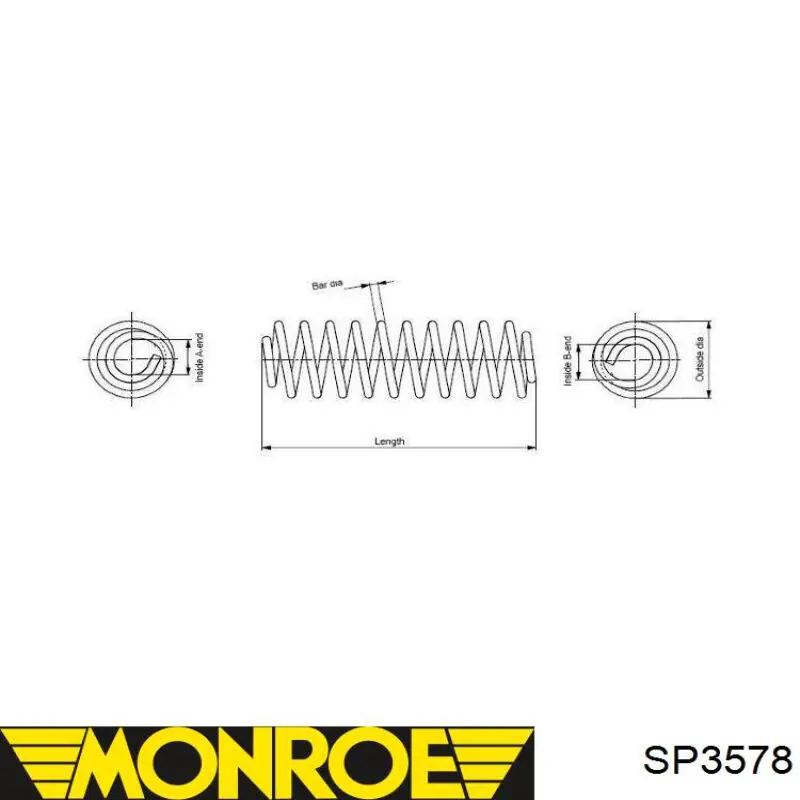 Передняя пружина SP3578 Monroe