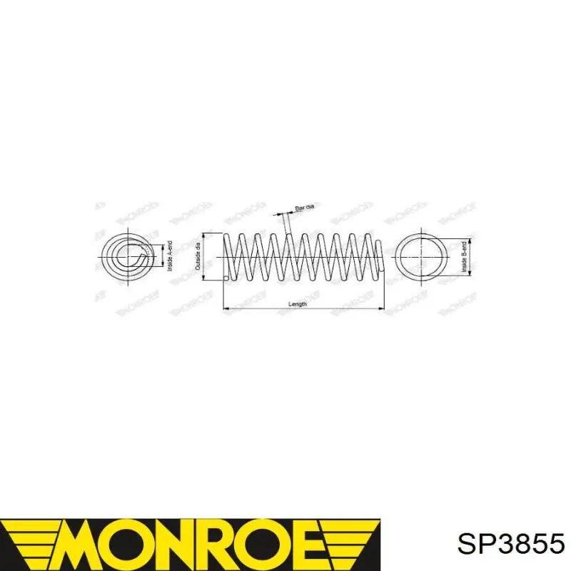 ZC3442A Japan Parts mola dianteira