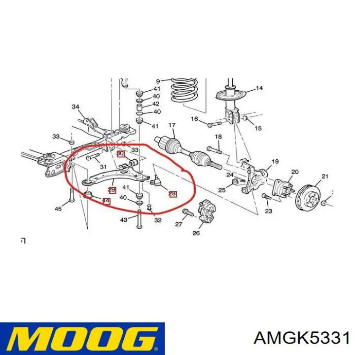 Купить 0352068 Opel Нижняя шаровая опора