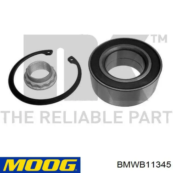 Cojinete de rueda trasero BMWB11345 Moog
