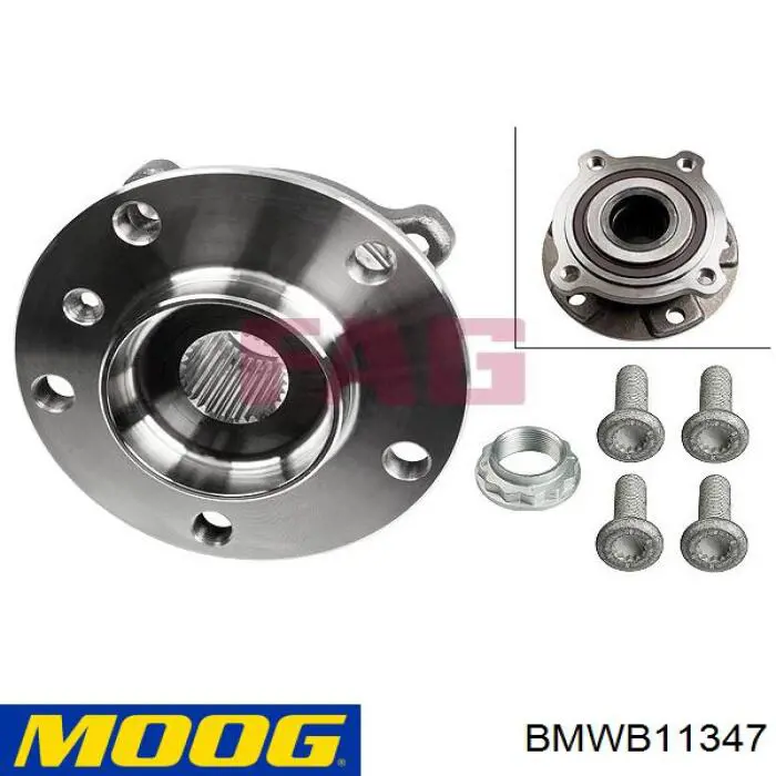 BMWB11347 Moog Подшипник ступицы задней