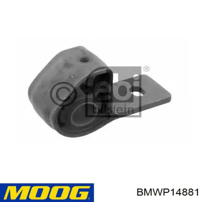 BMWP14881 Moog braço oscilante inferior esquerdo de suspensão dianteira