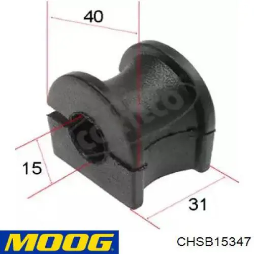 Втулка переднего стабилизатора Moog CHSB15347 цена, от 5.33 USD
