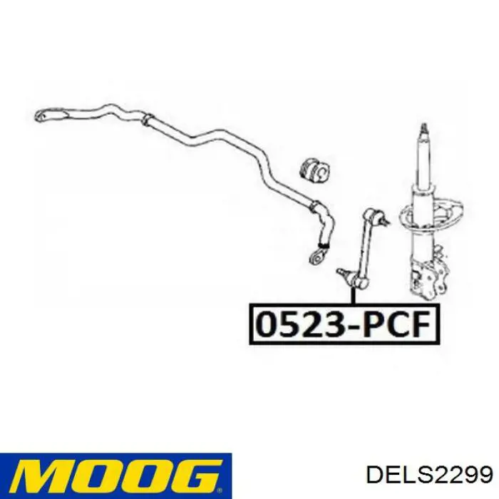Купить DELS2299 Moog Амортизационная стойка