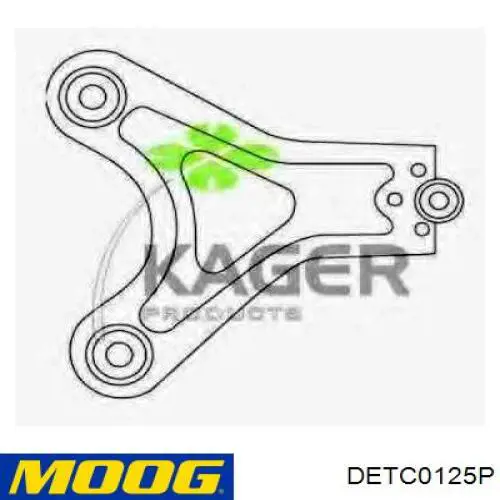 Стойки и рычаги подвески Moog DETC0125P цена, от 23.39 USD