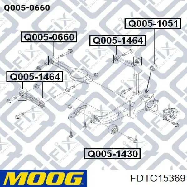Балансир задний нижний Moog FDTC15369 цена, от 57.32 USD