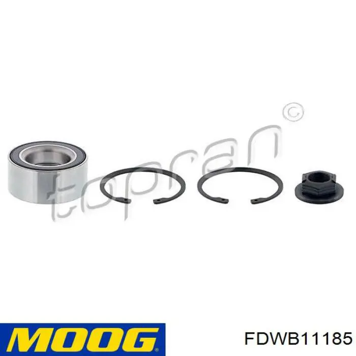 Cojinete de rueda delantero FDWB11185 Moog