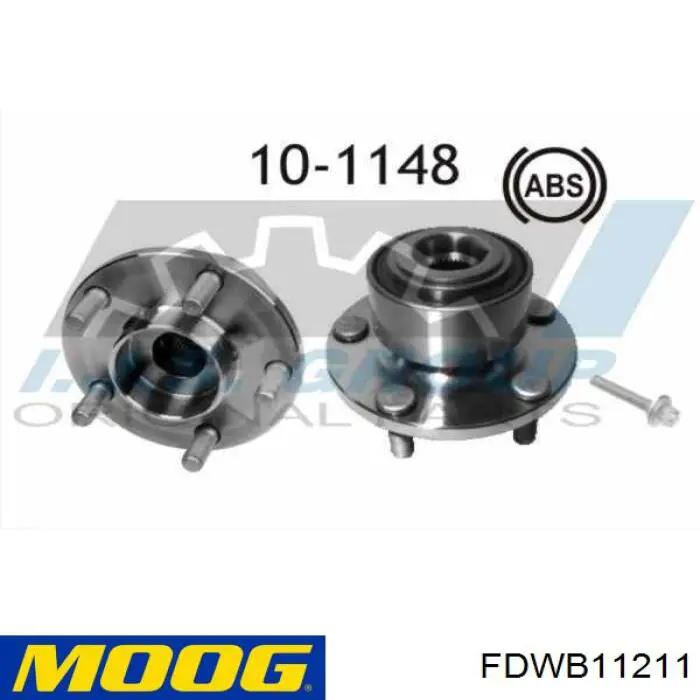 Ступицы передних колес Moog FDWB11211 цена, от 42.92 USD