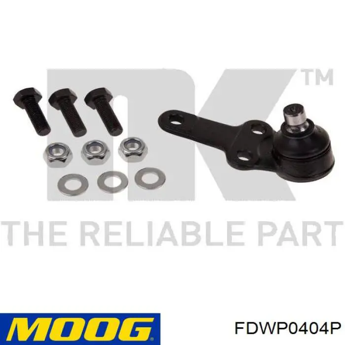 Левый рычаг передней нижней подвески Moog FDWP0404P цена, от 43.11 USD