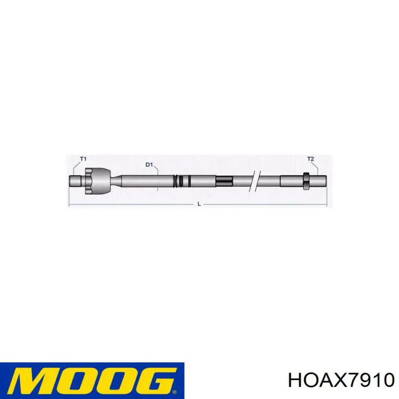 HOAX7910 Moog тяга рулевая правая