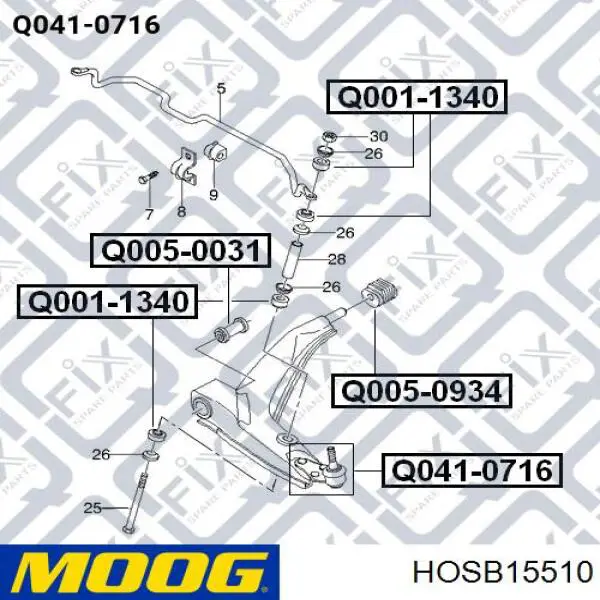  Moog HOSB15510 цена, от 9.25 USD