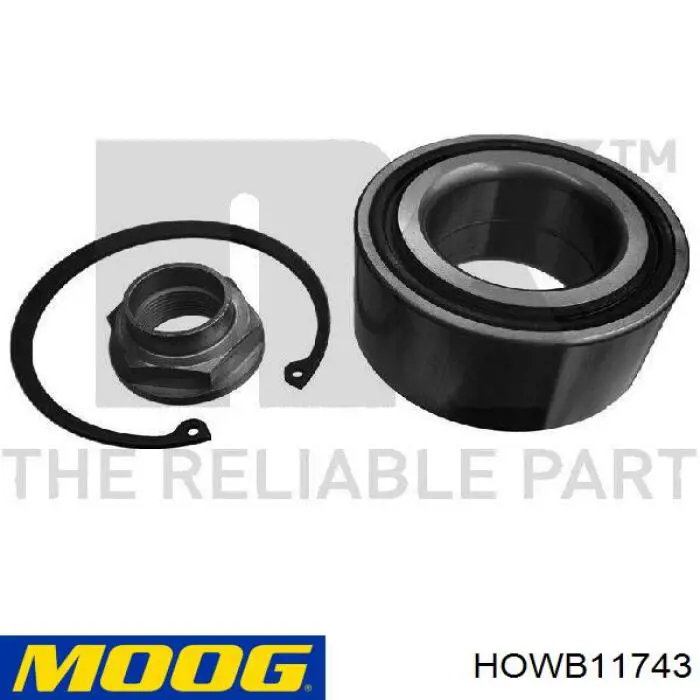 Cojinete de rueda delantero HOWB11743 Moog