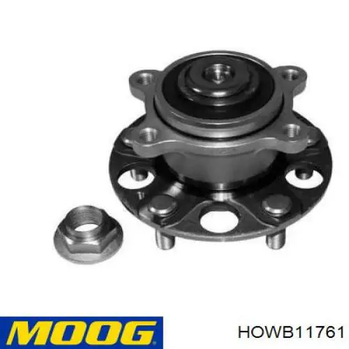 Cubo de rueda trasero HOWB11761 Moog