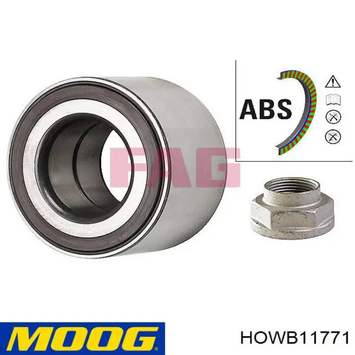 Подшипник задней ступицы HOWB11771 Moog