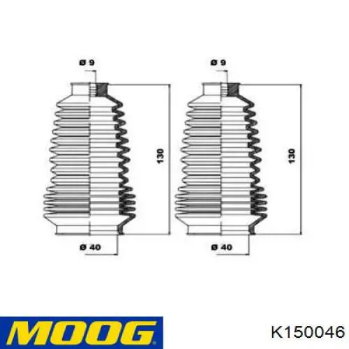 Пыльник рулевой рейки K150046 Moog