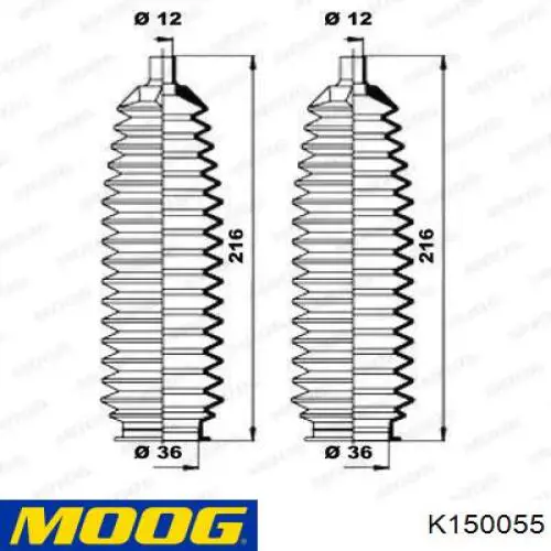 K150055 Moog Пыльник рулевой тяги