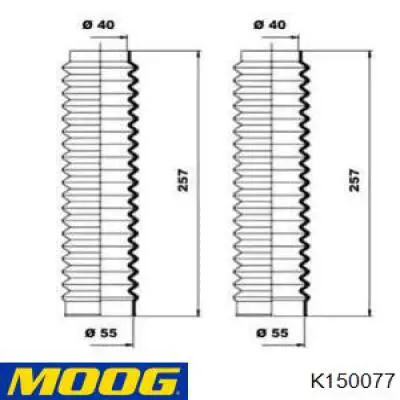 Fuelle, dirección K150077 Moog