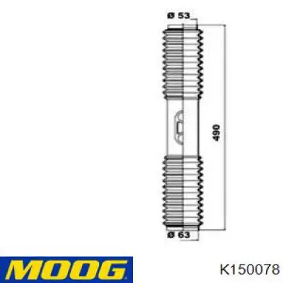 Пыльник рулевой рейки K150078 Moog