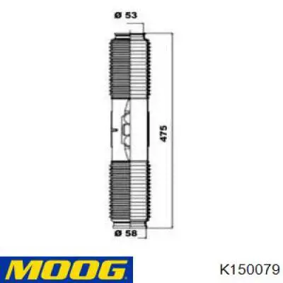 Пыльник рулевой рейки K150079 Moog