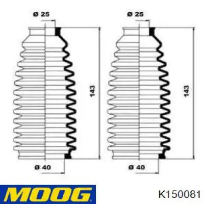 Fuelle, dirección K150081 Moog