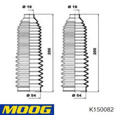 Bota De Direccion Izquierda (Cremallera) K150082 Moog