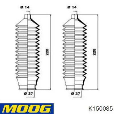 Fuelle, dirección K150085 Moog