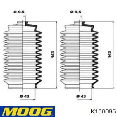 Пыльник рулевой рейки K150095 Moog