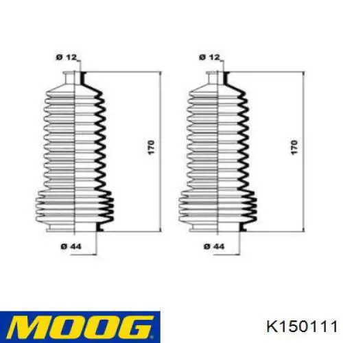 Bota De Direccion Izquierda (Cremallera) K150111 Moog